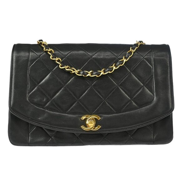 Chanel Black Lambskin Turnlock Mini Full Flap Shoulder Bag XX00472 - Picture 1 of 9